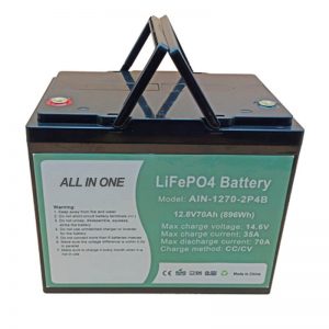 قابلة لإعادة الشحن 896Wh بطارية Lifepo4 12V 70Ah للسيارات الكهربائية