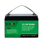 الأكثر شعبية استبدال حمض الرصاص الشمسية RV Marine LiFePO4 12V 80Ah بطارية ليثيوم