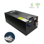 مرنة مخصصة LiFePO4 16S1P 48V 100Ah بطاريات قابلة لإعادة الشحن Akku للقوارب البحرية وحزمة بطارية اليخوت مع بلوتوث