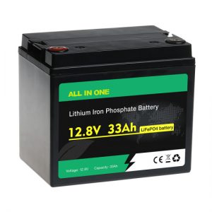 الكل في واحد 26650 lifepo4 12V 33ah بطارية ليثيوم فوسفات الحديد